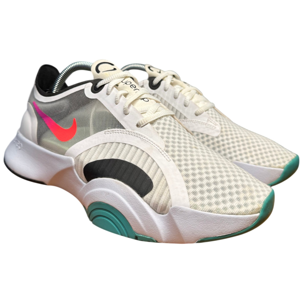 NIKE SuperRep Go Women 7 Training Sneaker Football Grey Crimson cJ0860-120 Shoes - Picture 3 of 16